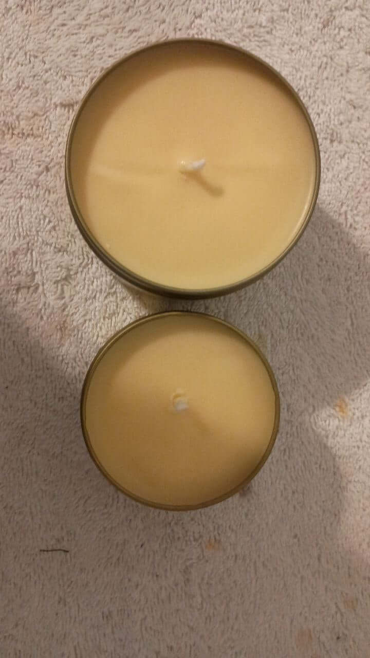 Triple P Creme candle in two sizes, showcasing luxurious scented home fragrance for a cozy ambiance.